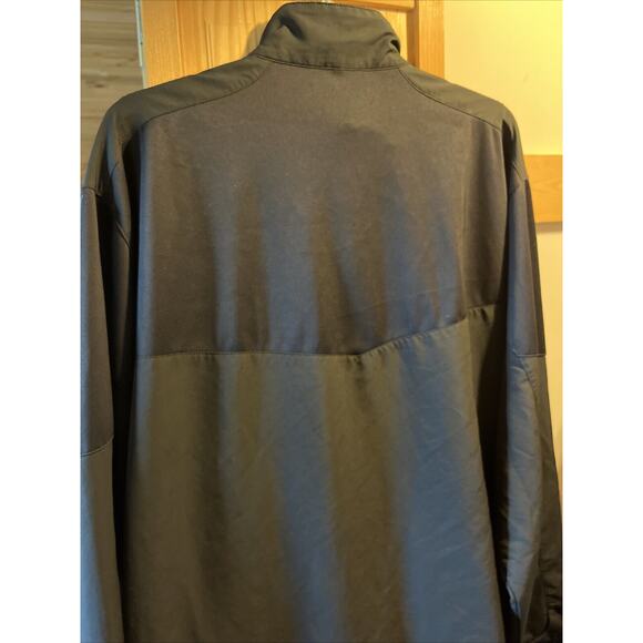 Nike Golf Shirt Mens XXL Black 1/4 Zip Long Sleeve Pullover Glacier Park Jacket - Picture 9 of 10